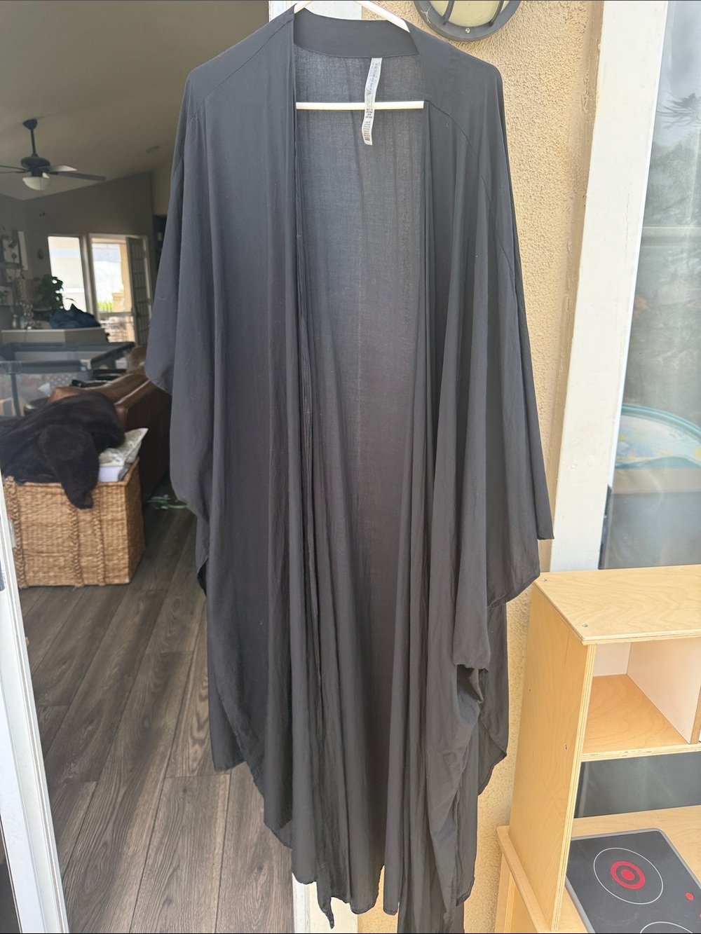 Victoria secret Black Lightweight Open Drape Kimono Cardigan
